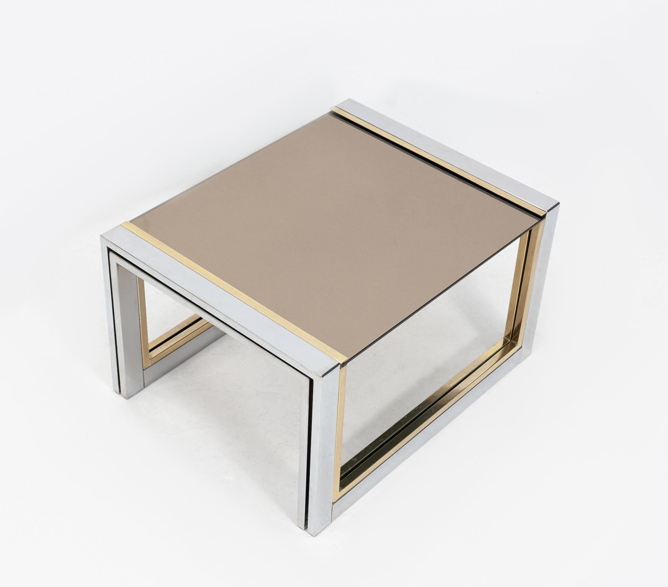 Italian Willy Rizzo Nesting Tables