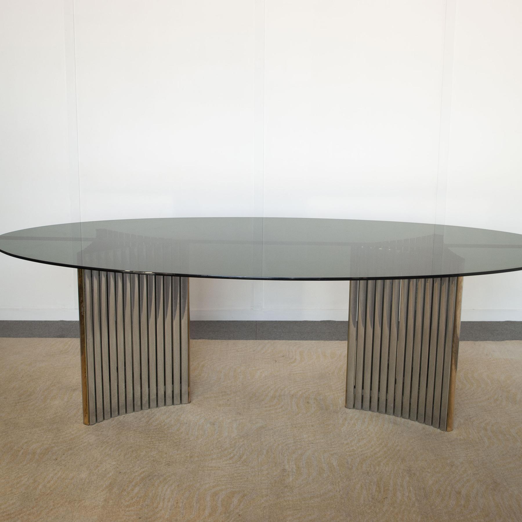 Willy Rizzo oval dinning table 70's. 3