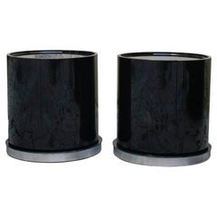 Willy Rizzo per Mario Sabot Coppia di Comodini "Ghost", Italia 1970s