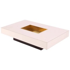 Vintage Willy Rizzo Rectangular Cocktail Table, Italy, 1960s