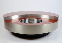 Willy Rizzo, Revolving Cocktail Table, Model TRG, 1970s