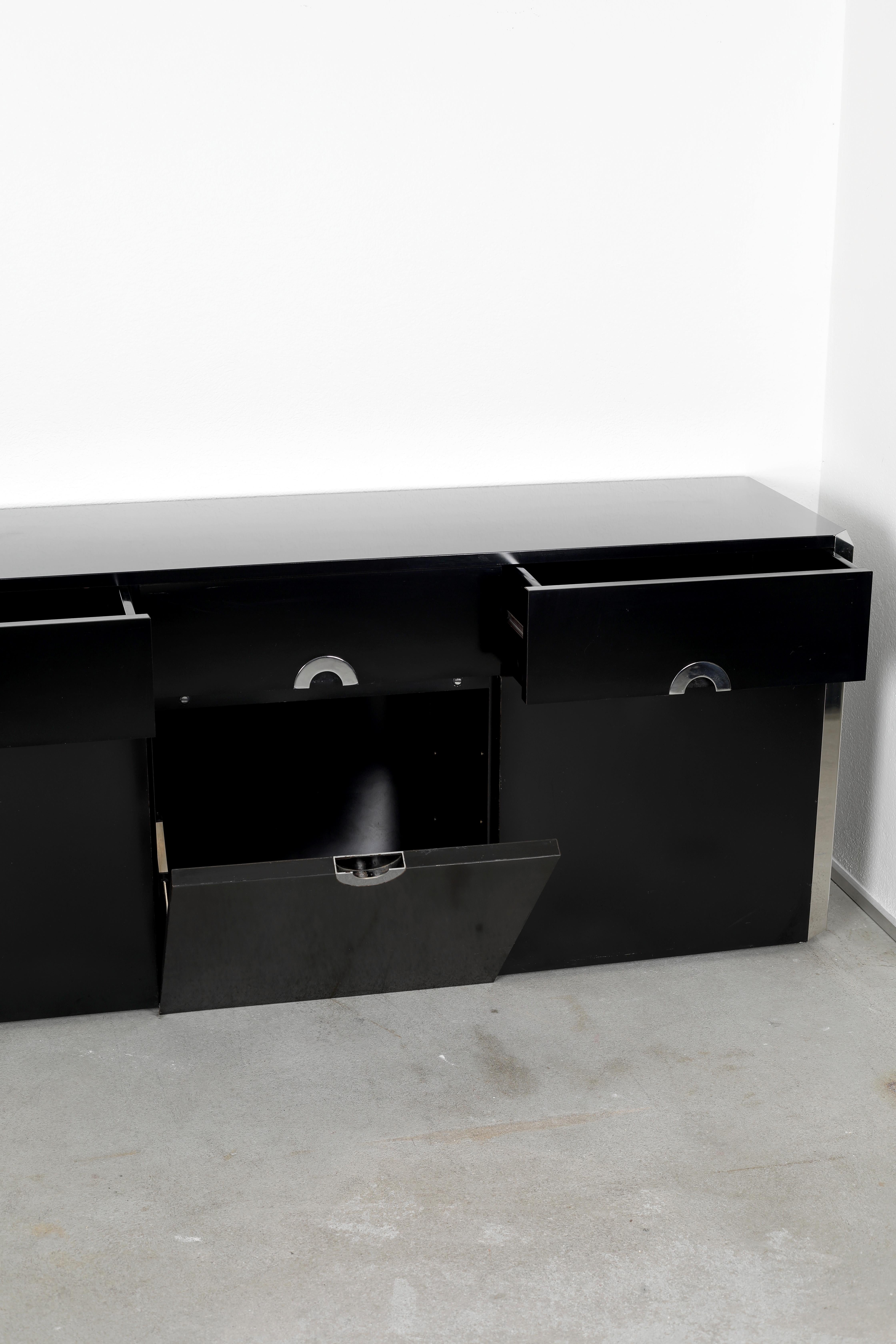 Italian Willy Rizzo Sideboard For Sale