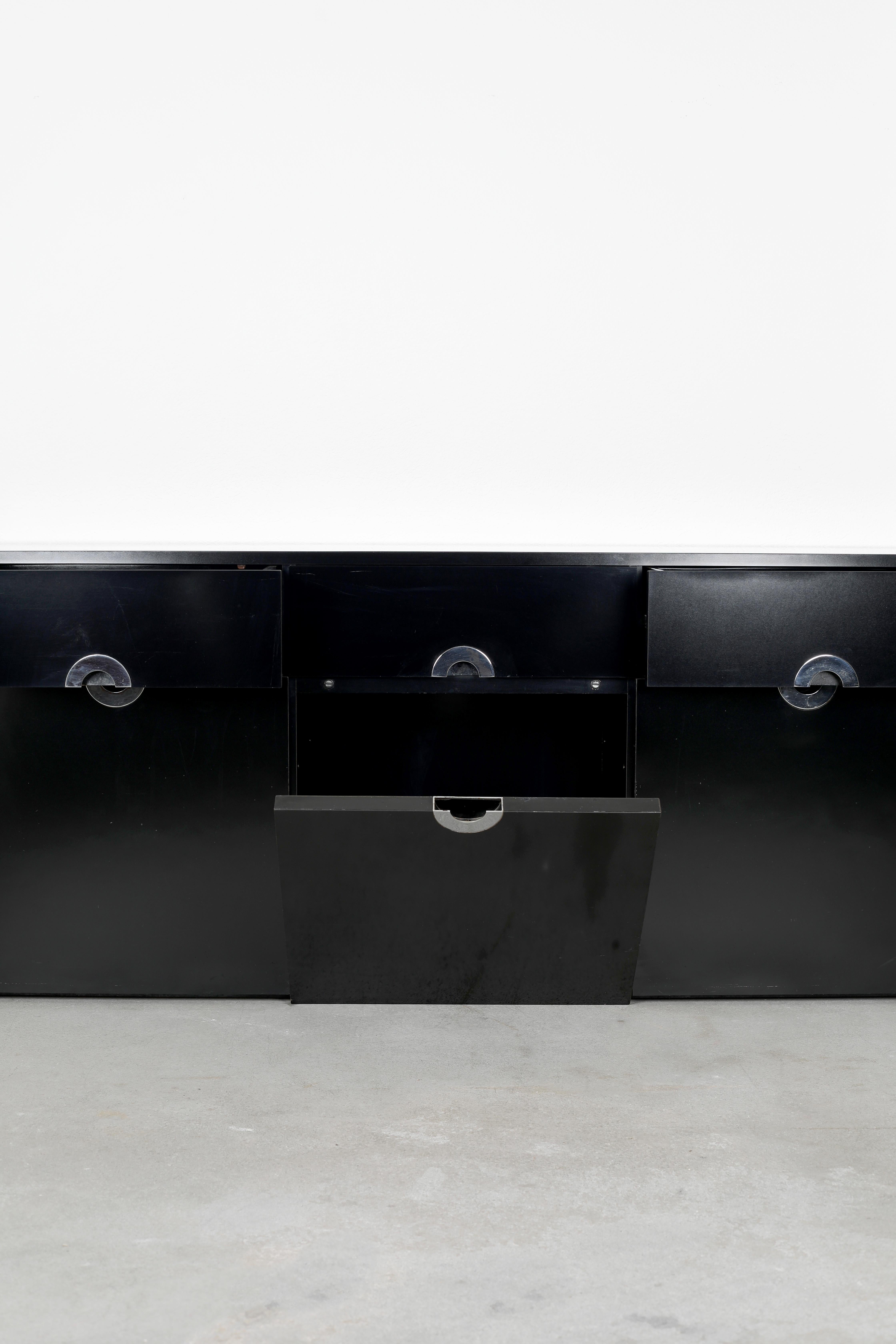 Late 20th Century Willy Rizzo Sideboard For Sale