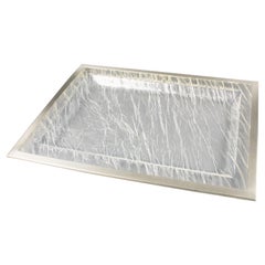 Willy Rizzo Style 1970s Ice Effect Lucite Barware Tray