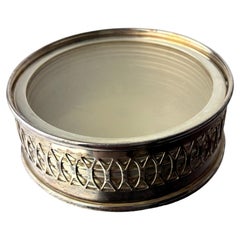 Sottobicchieri in stile Willy Rizzo in lucite e placcati argento, set da 6, Italia, anni '70
