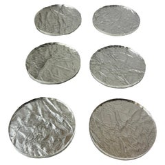 Sous-verres en lucite « effet glace » style Willy Rizzo, lot de 6, Italie, années 1970