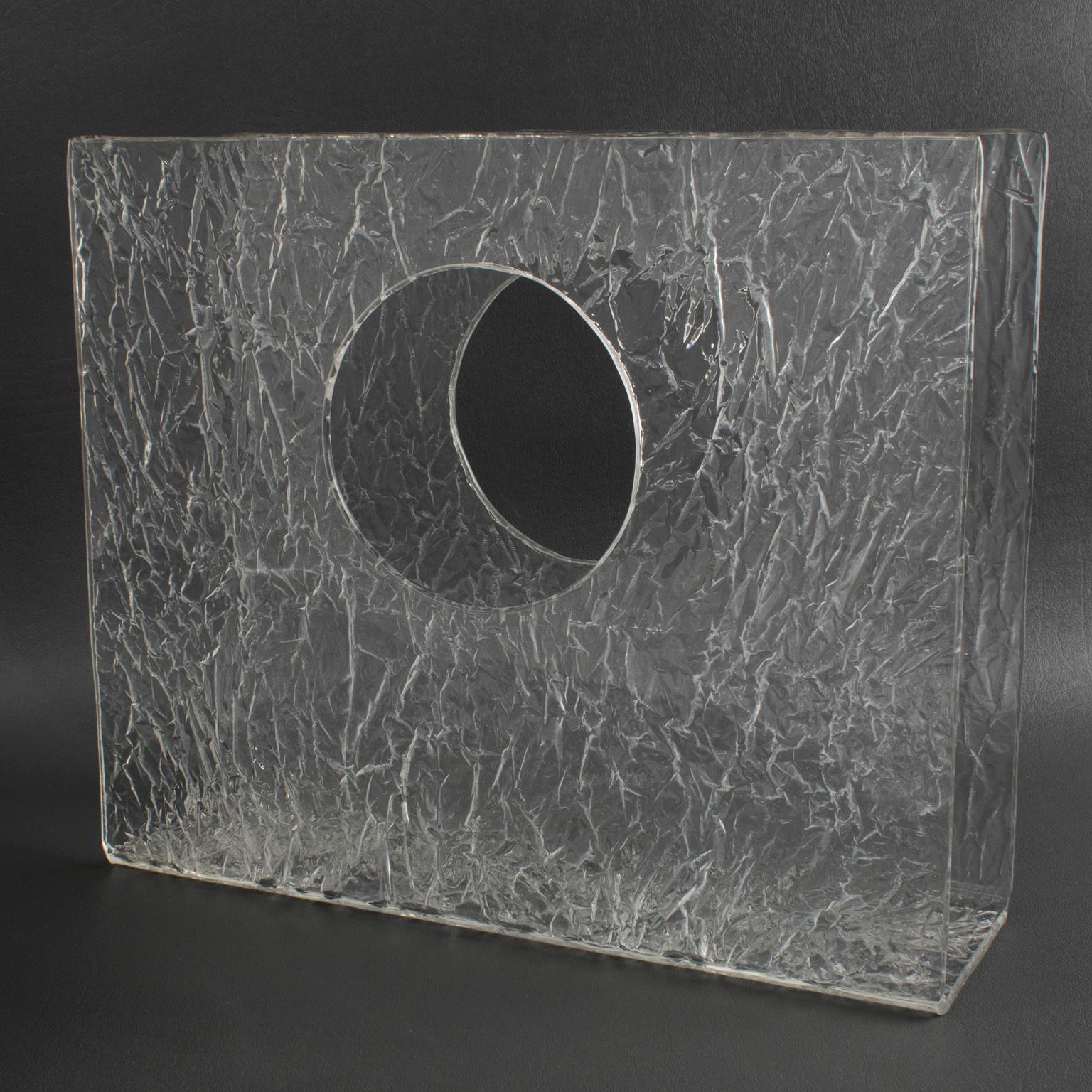 Revistero de Lucite Efecto Hielo Estilo Willy Rizzo, circa 1970 en venta 7