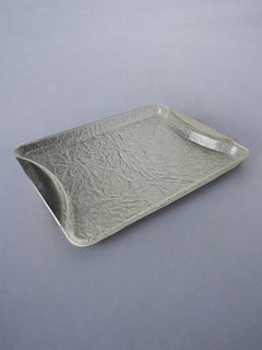 Willy Rizzo Style Ice Effect Lucite Tray, Italy, circa 1970's