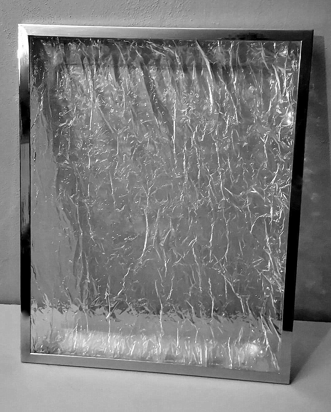 Plateau italien de style Willy Rizzo en plexiglas et laiton nickelé en vente 5