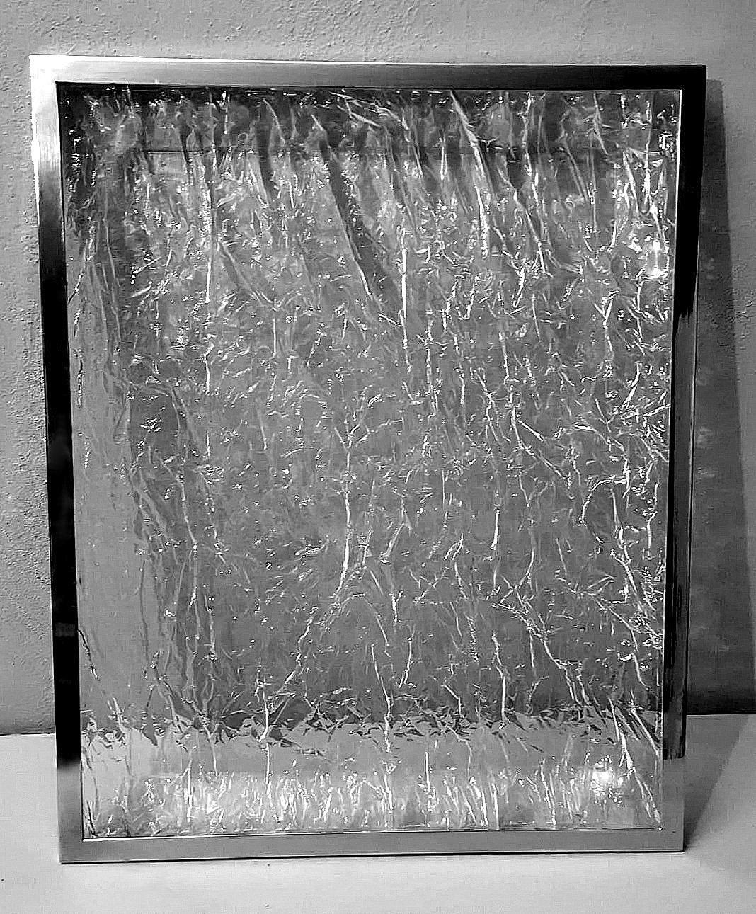 Plateau italien de style Willy Rizzo en plexiglas et laiton nickelé en vente 6