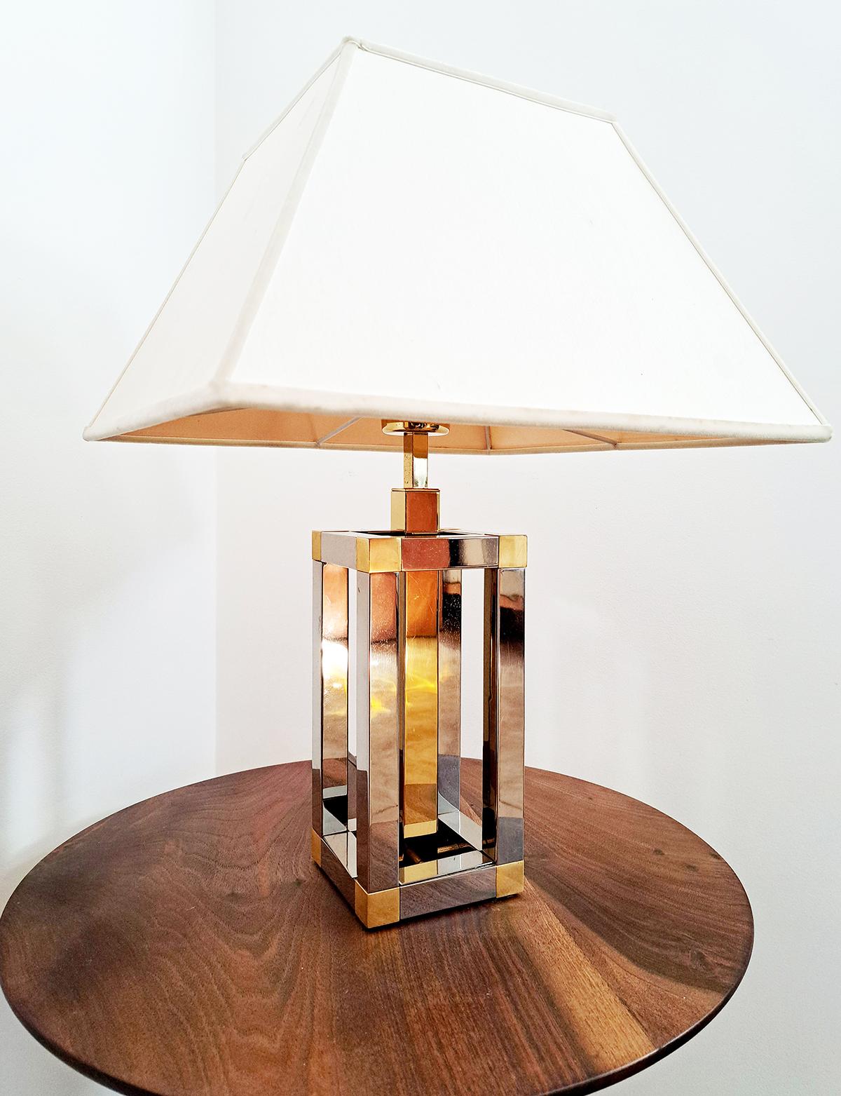 Italian Table Lamp,  in style of Willy Rizzo, Italy 1970s