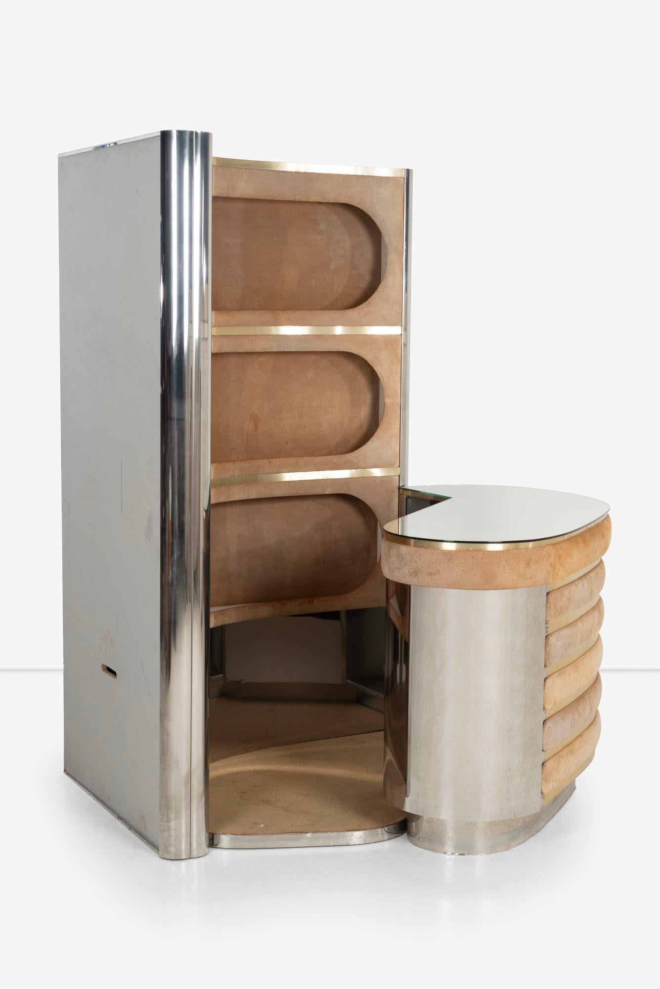 Willy Rizzo Three Piece Bar Set with Counter Stool 1