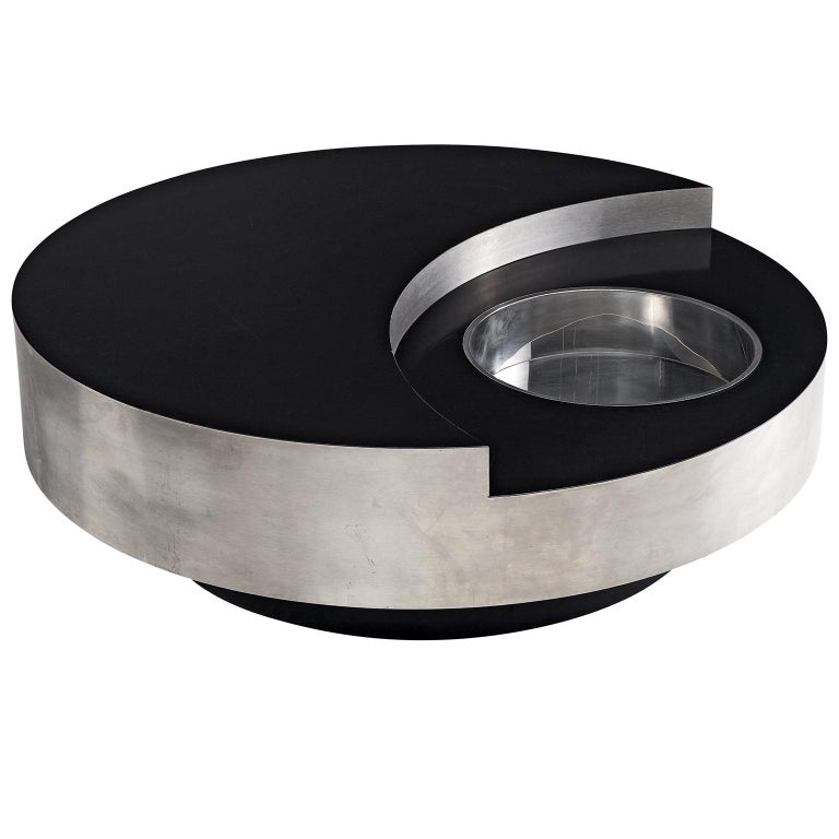 Willy Rizzo 
TRG
 Revolving Cocktail Table, 1960s