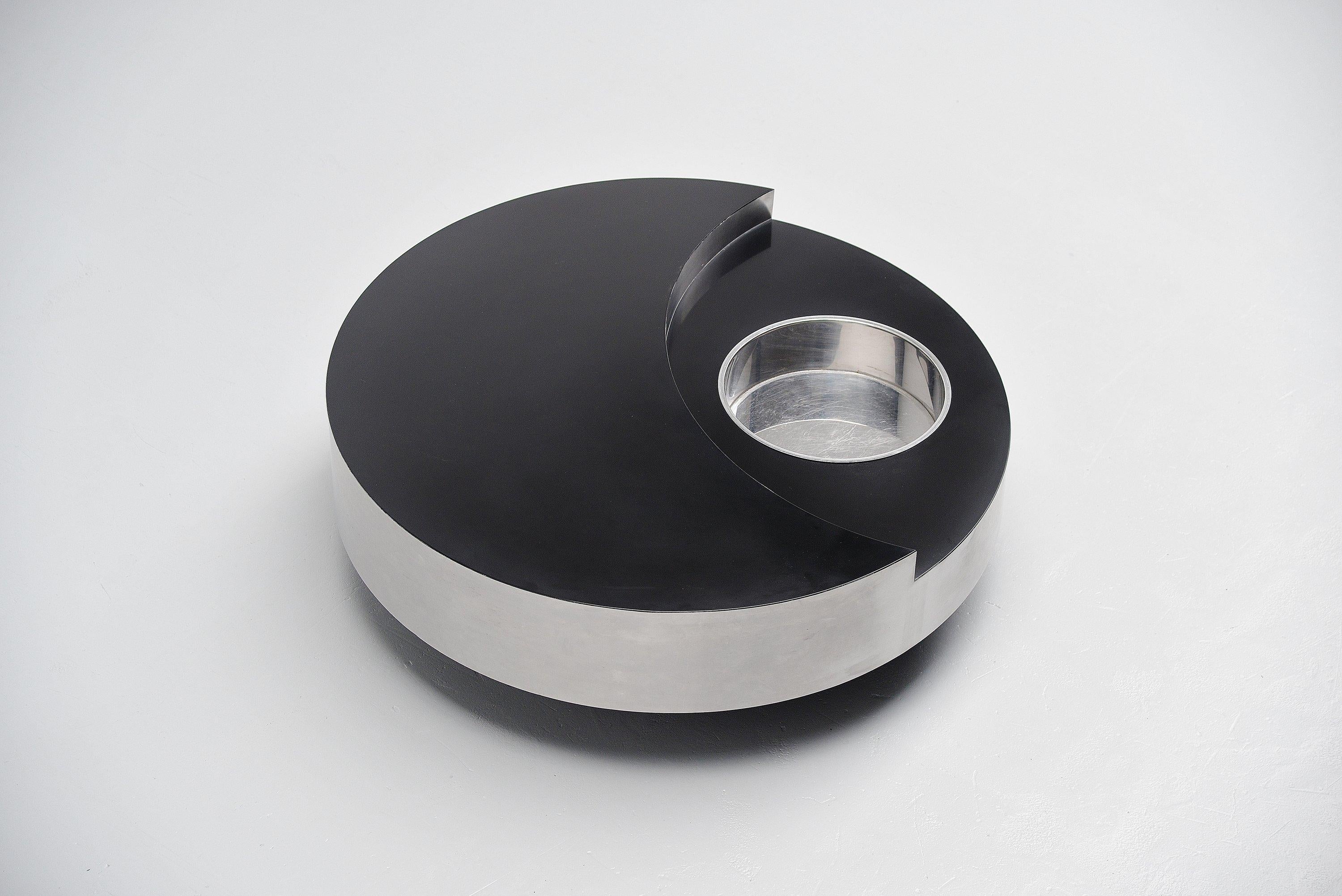 Italian Willy Rizzo TRG Revolving Coffee Table, Italy, 1970