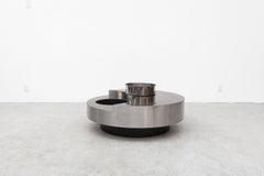 Willy Rizzo TRG Revolving Coffee Table with Ice Bucket