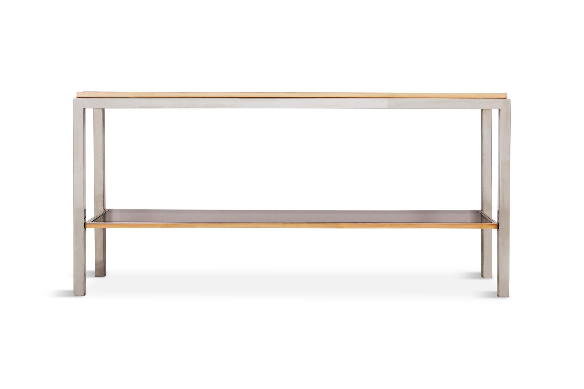 two tier console table