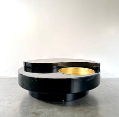 Table basse The Modern Willy Rizzo Ying Yang circa 1970