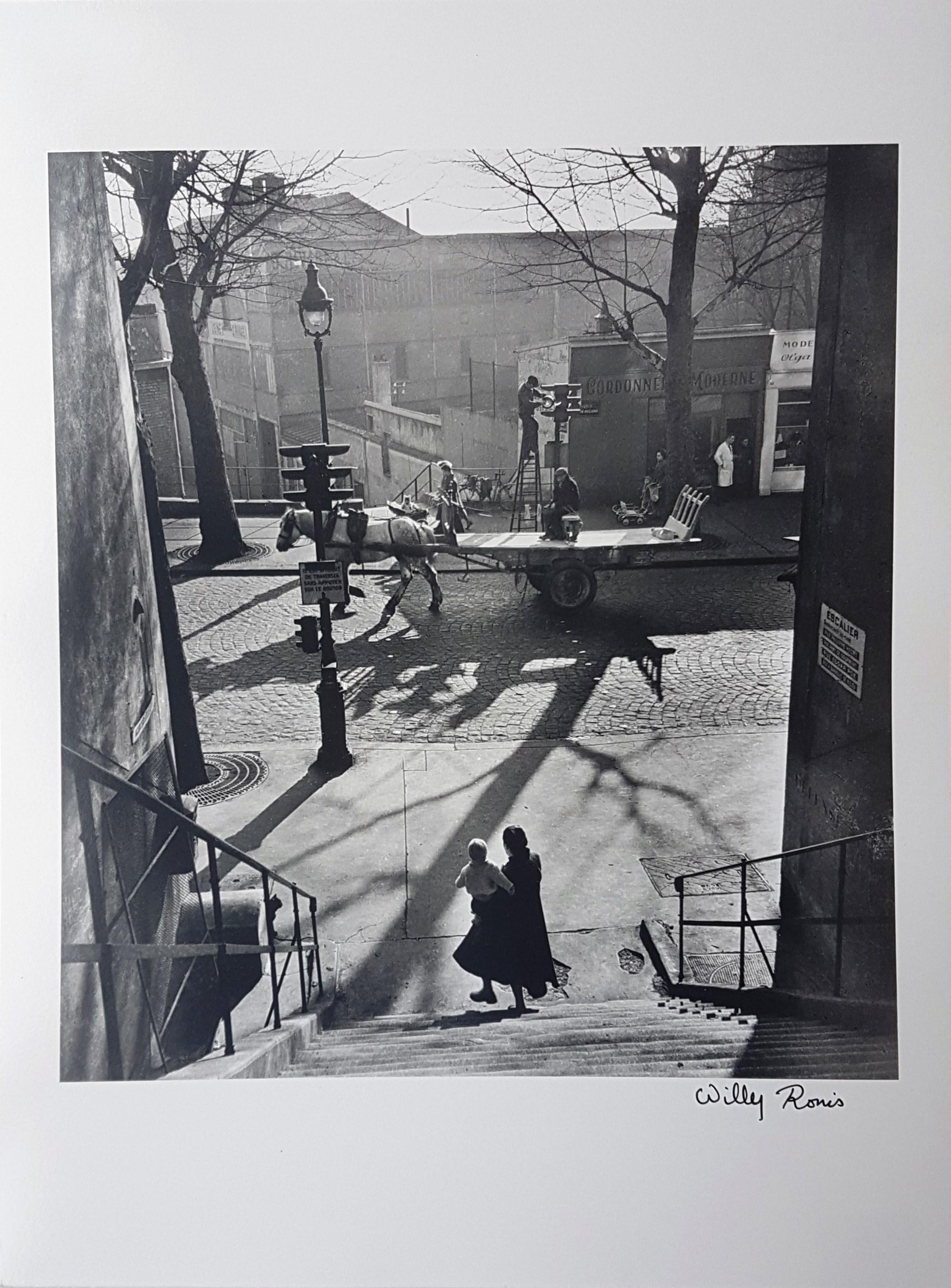 Avenue Simon Bolivar - Willy Ronis, 20. Jahrhundert, Französische Humanistische Fotografie im Angebot 1