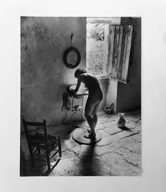 Nu Provencal, France, Iconic Black and White Nude Photograph, Gelatin Silver
