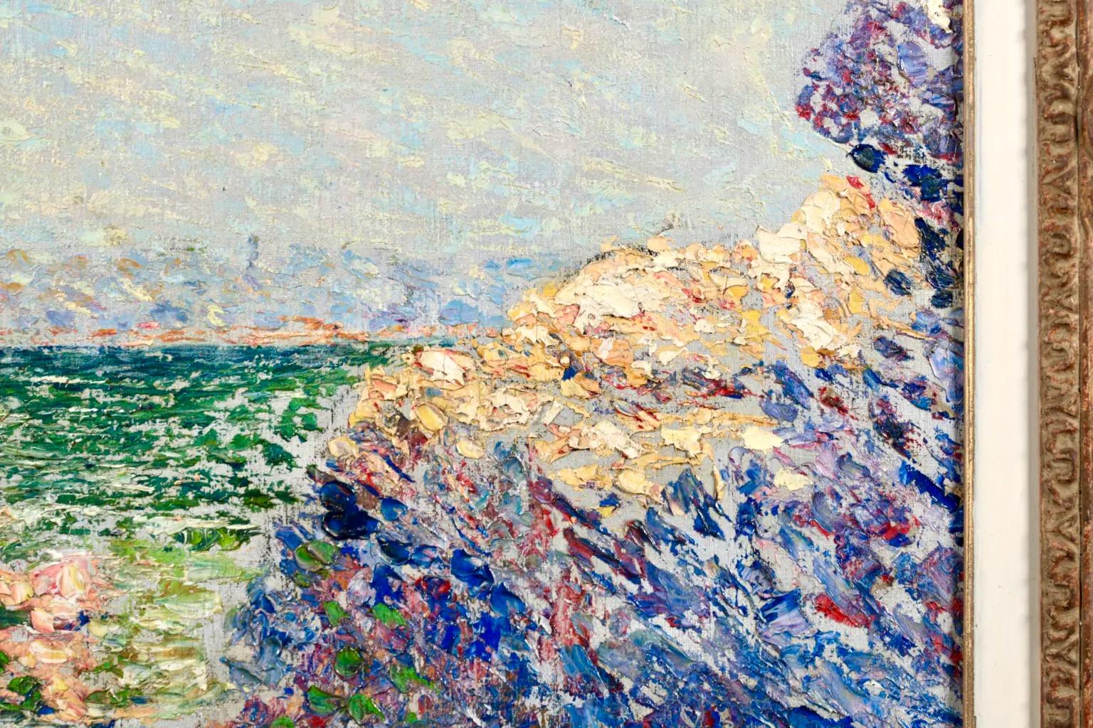 Bord De Mer - Peinture à l'huile impressionniste de paysage côtier de Willy Schlobach en vente 8