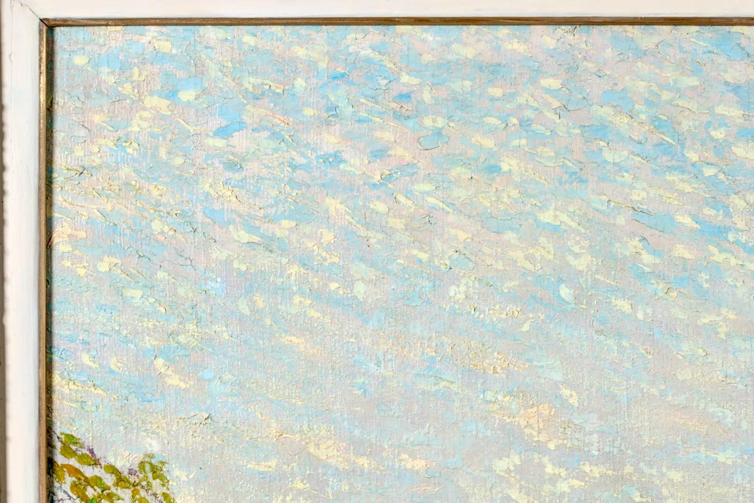 Bord De Mer - Peinture à l'huile impressionniste de paysage côtier de Willy Schlobach en vente 1