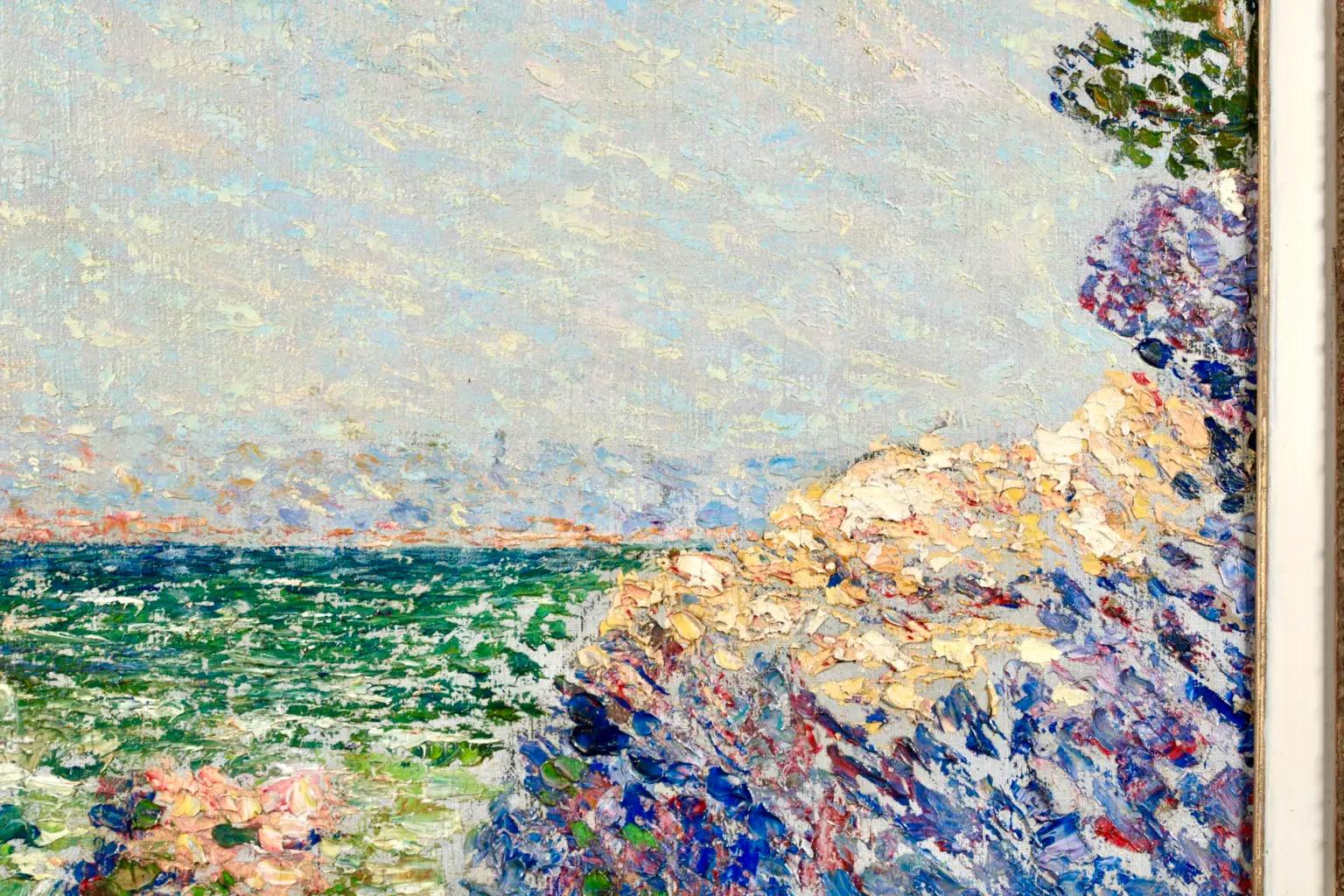Bord De Mer - Peinture à l'huile impressionniste de paysage côtier de Willy Schlobach en vente 3