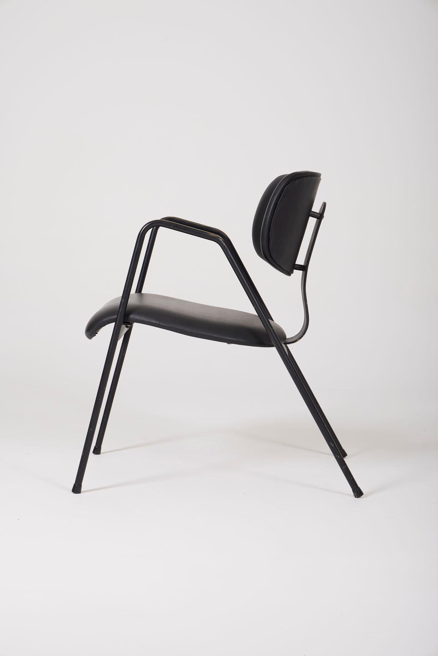 Willy Van der Meeren armchair In Excellent Condition For Sale In PARIS, FR