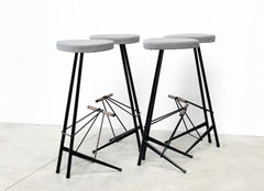 Willy Van Der Meeren Bar Stools, Set of 4, 1950