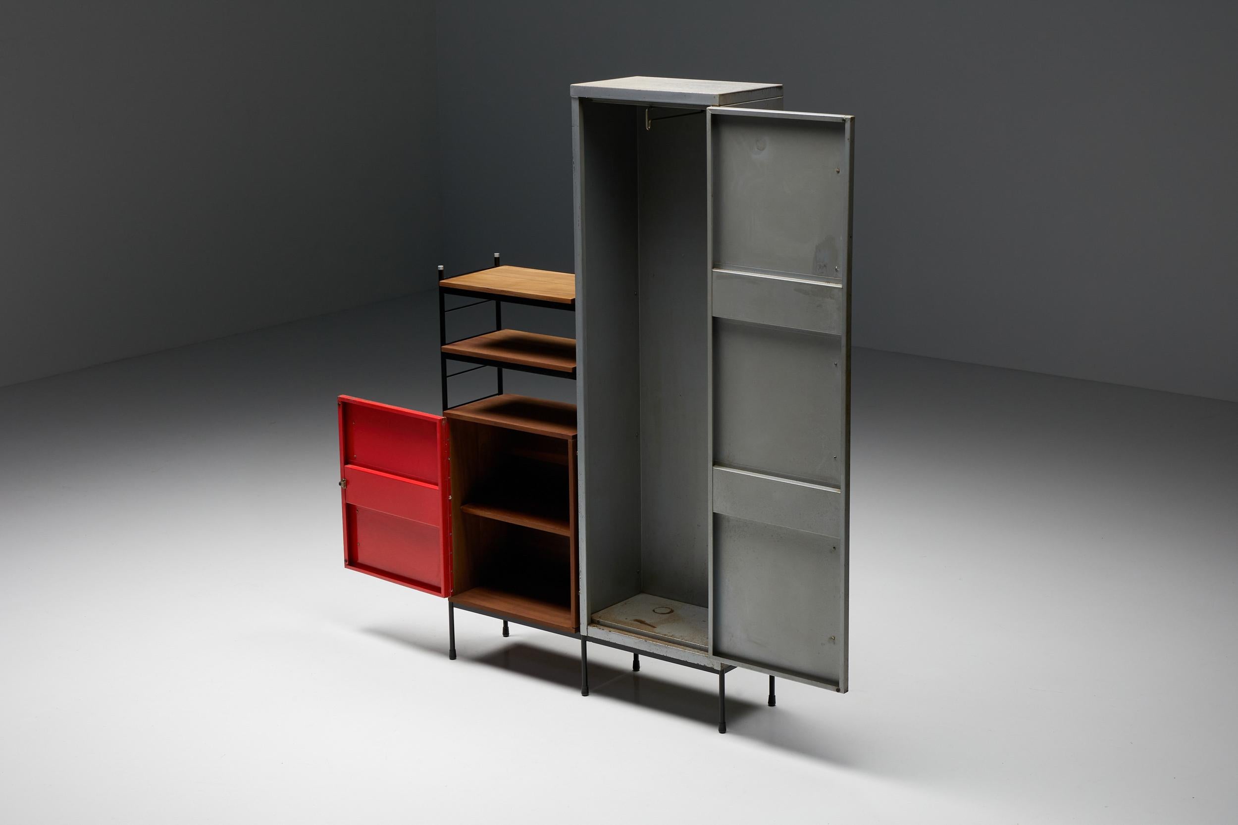 Mid-20th Century Cabinet by Willy Van der Meeren & Eric Lemesre for Tubax, 1950's