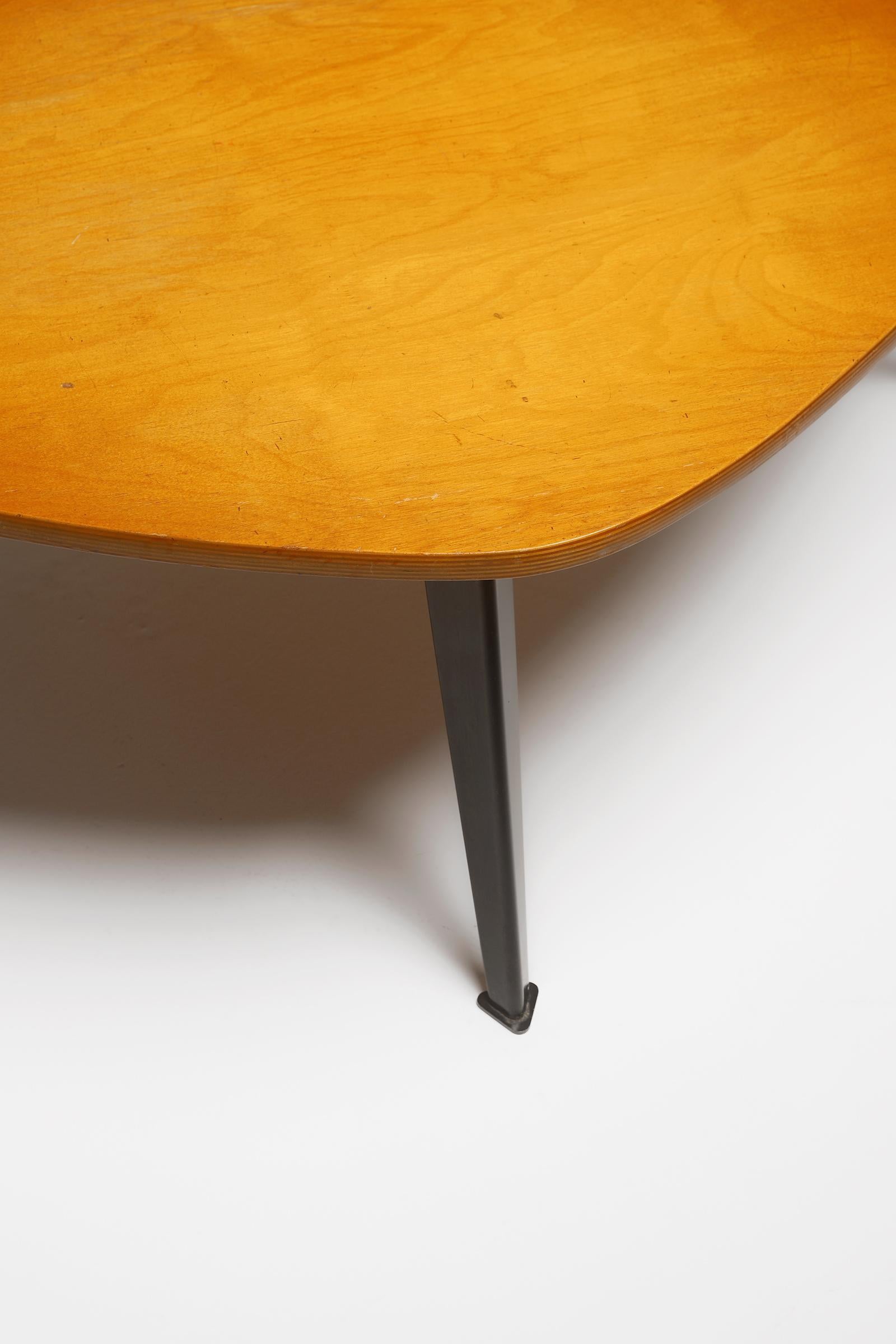 Belgian Mid-century modern wooden Coffee Table by Willy Van Der Meeren 1950s
