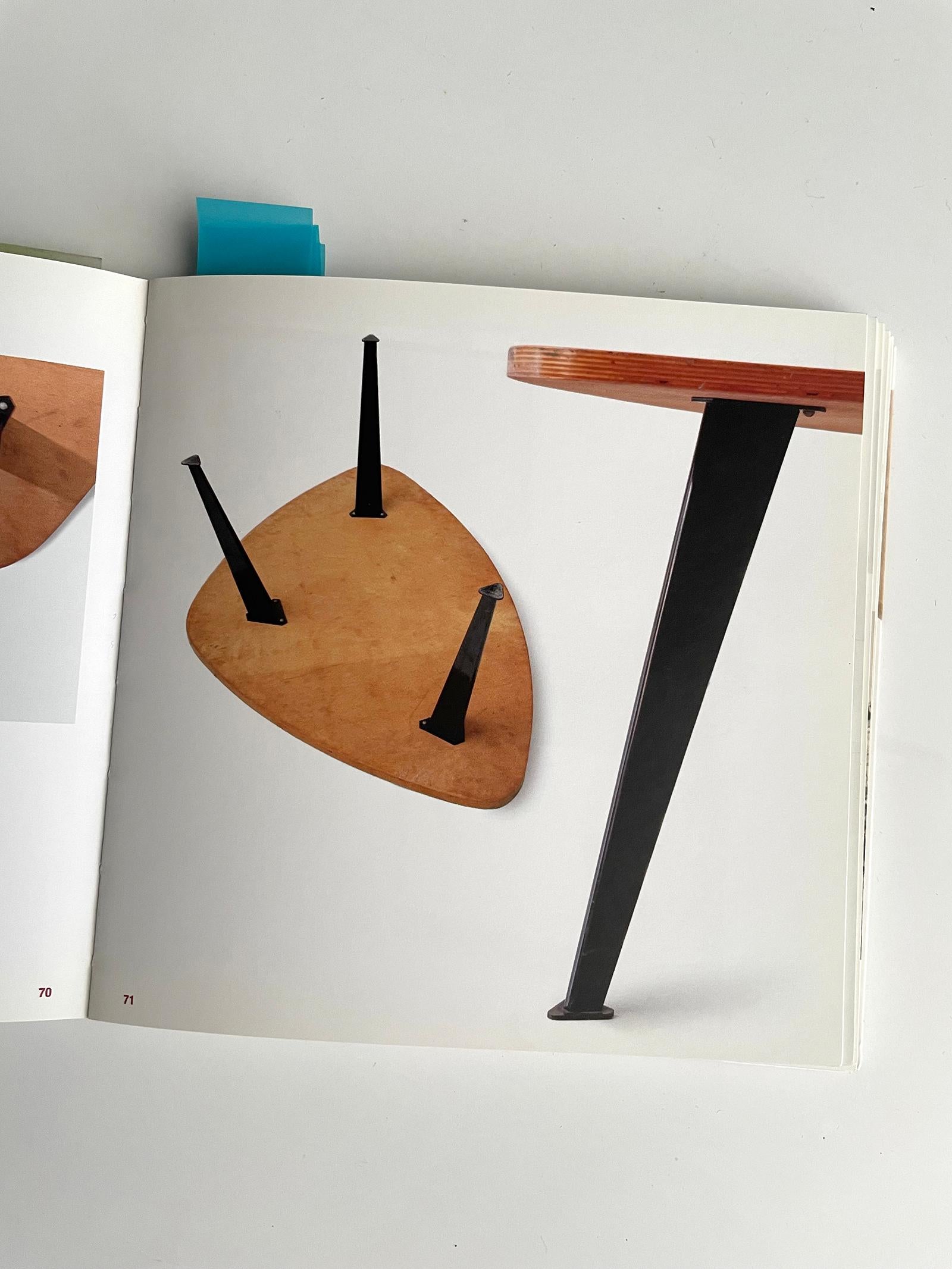 Metal Mid-century modern wooden Coffee Table by Willy Van Der Meeren 1950s