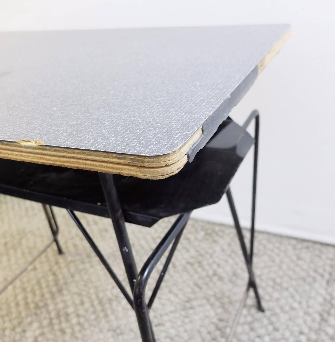 Willy Van Der Meeren desk for Tubax, circa 1950, Formica, metal, wood- 38 available.
 