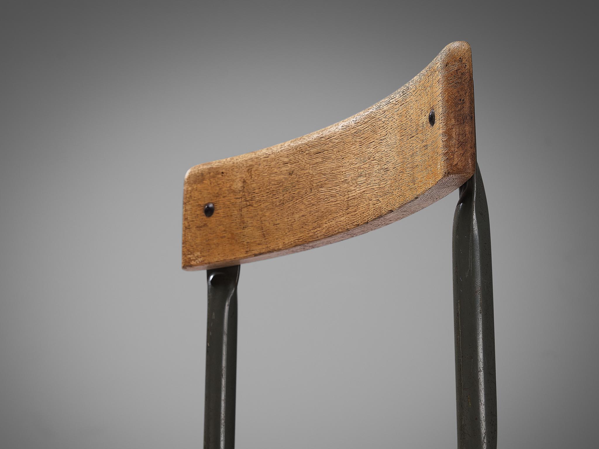Mid-20th Century Willy Van Der Meeren for Tubax Chairs in Oak  For Sale