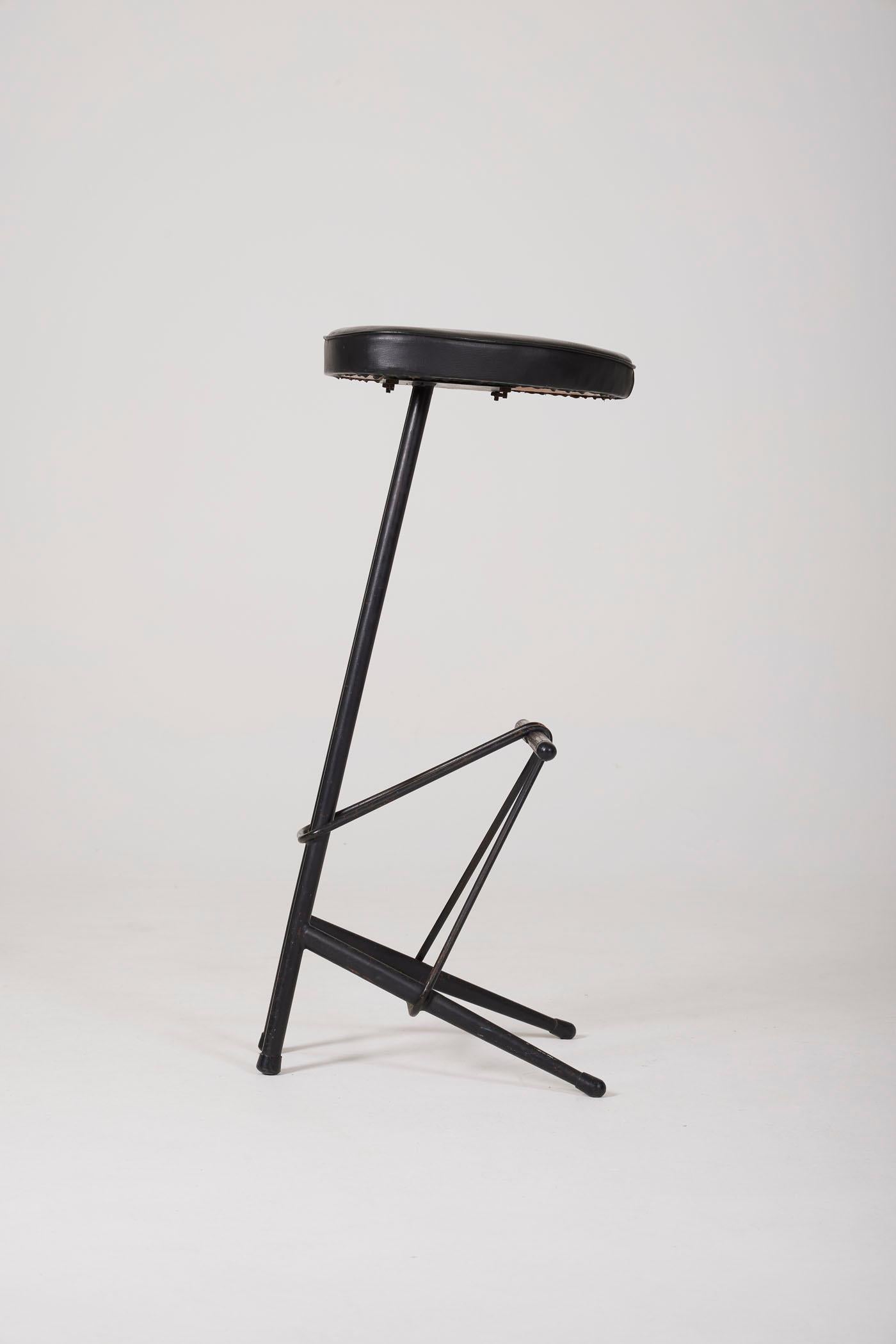 Willy Van der Meeren high stool In Good Condition For Sale In PARIS, FR