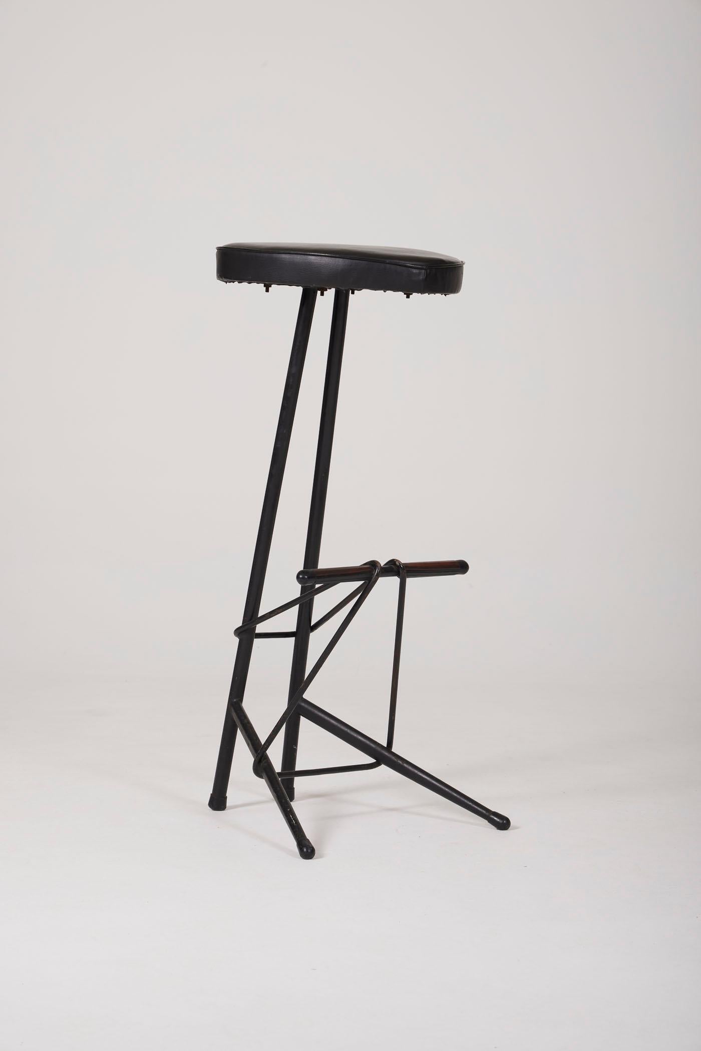 20th Century Willy Van der Meeren high stool For Sale