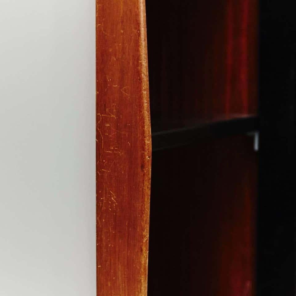 Willy Van Der Meeren Grande armoire industrielle blanche et grise, vers 1950 en vente 1