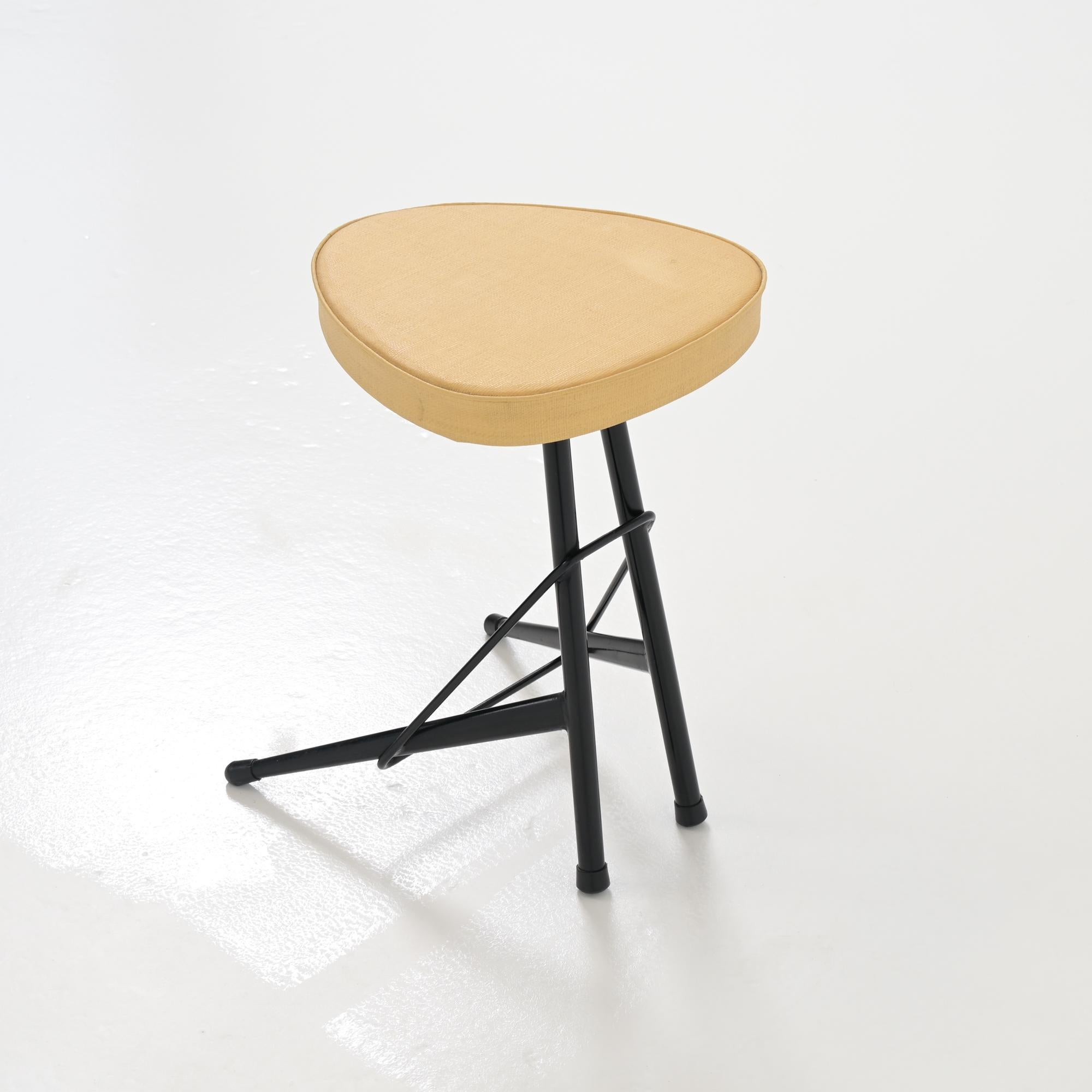 Willy Van Der Meeren low stool by Tubax For Sale 3