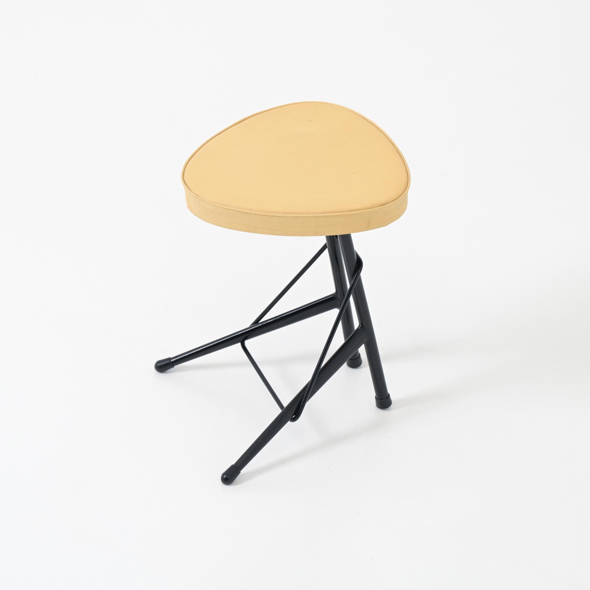 Belgian Willy Van Der Meeren low stool by Tubax For Sale