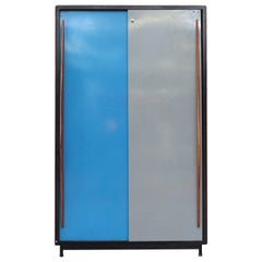 Willy Van Der Meeren Tall Metal Wardrobe for Tubax