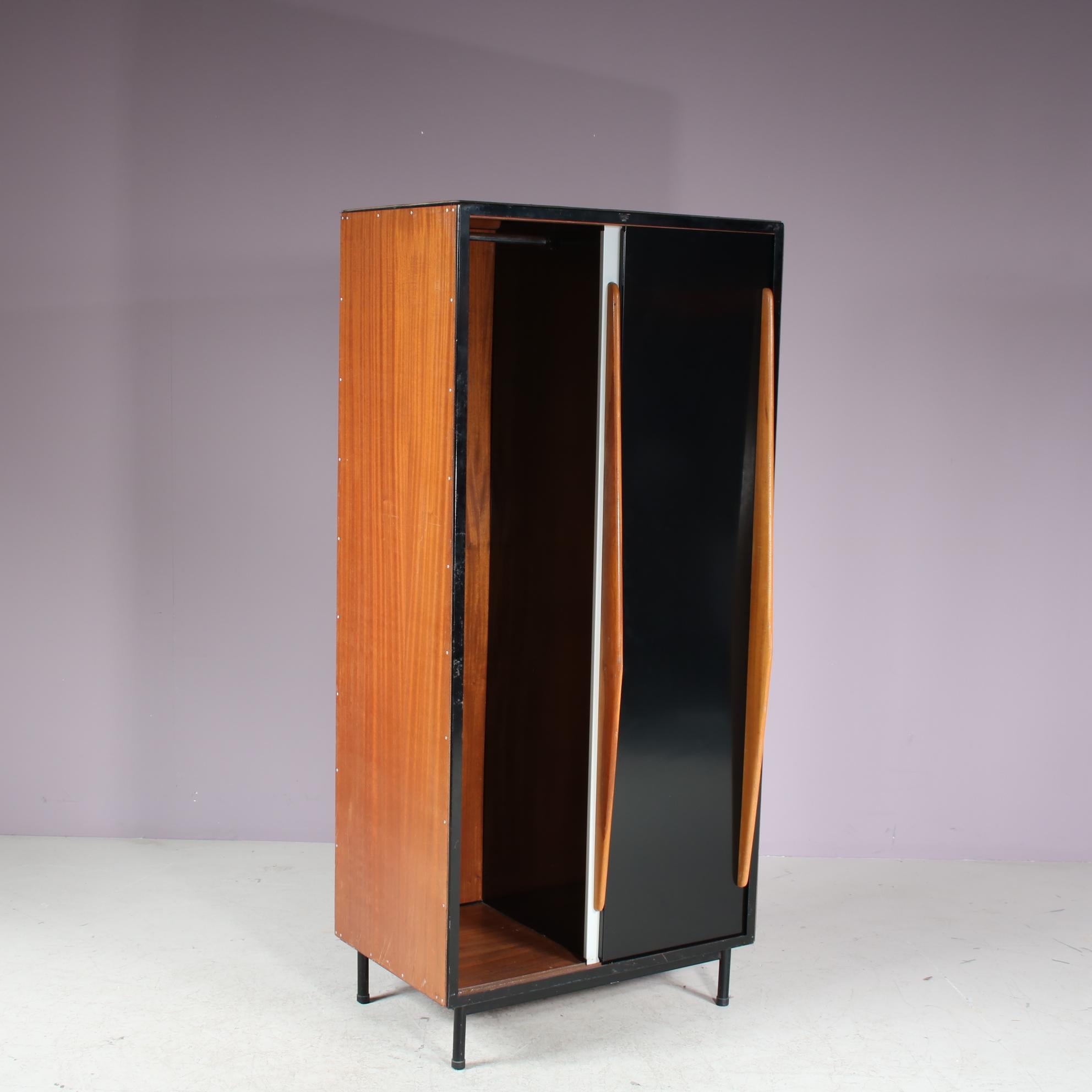 Mid-Century Modern Willy van der Meeren Wardrobe for Tubax, Belgium 1950