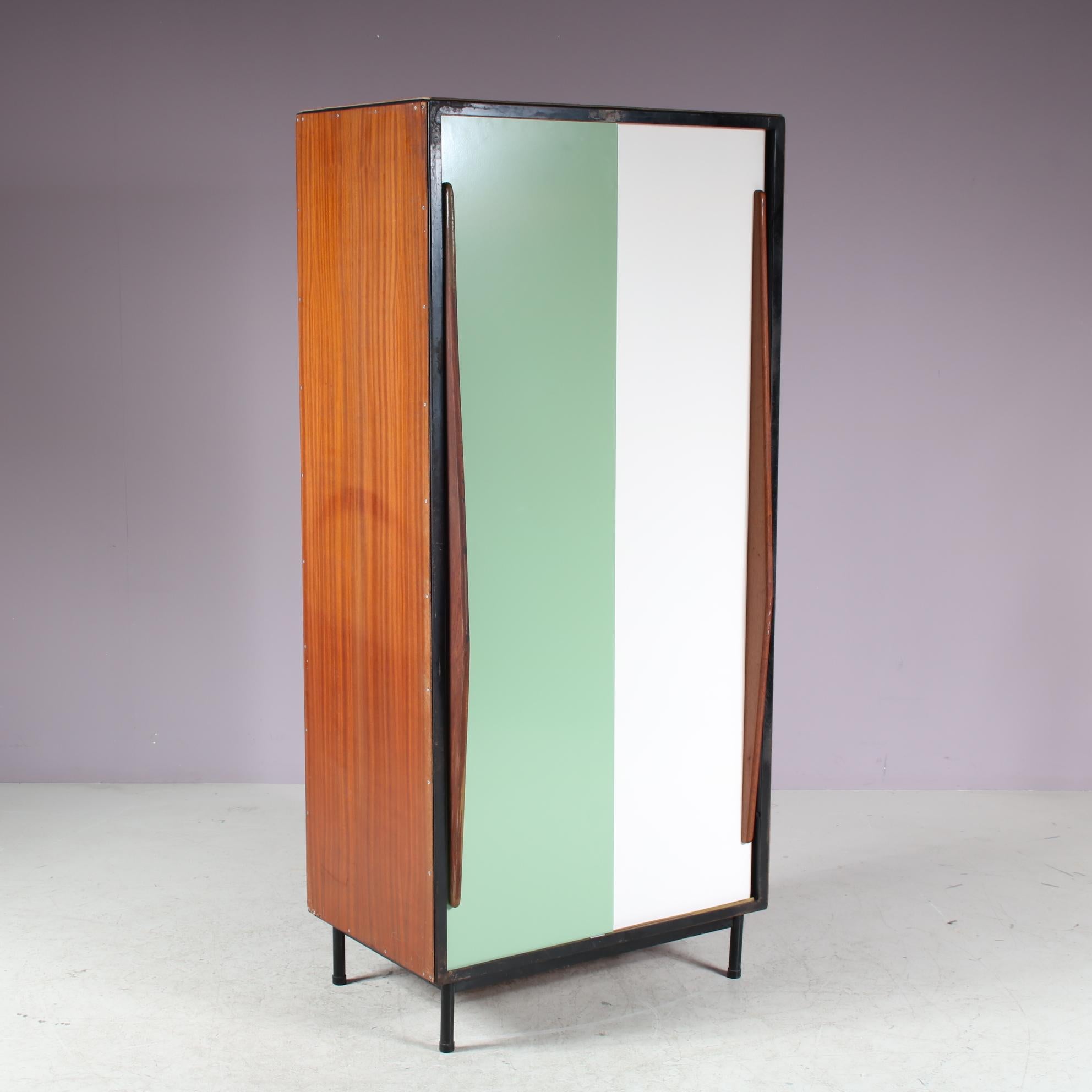 Mid-Century Modern Armoire Willy van der Meeren pour Tubax, Belgique 1950