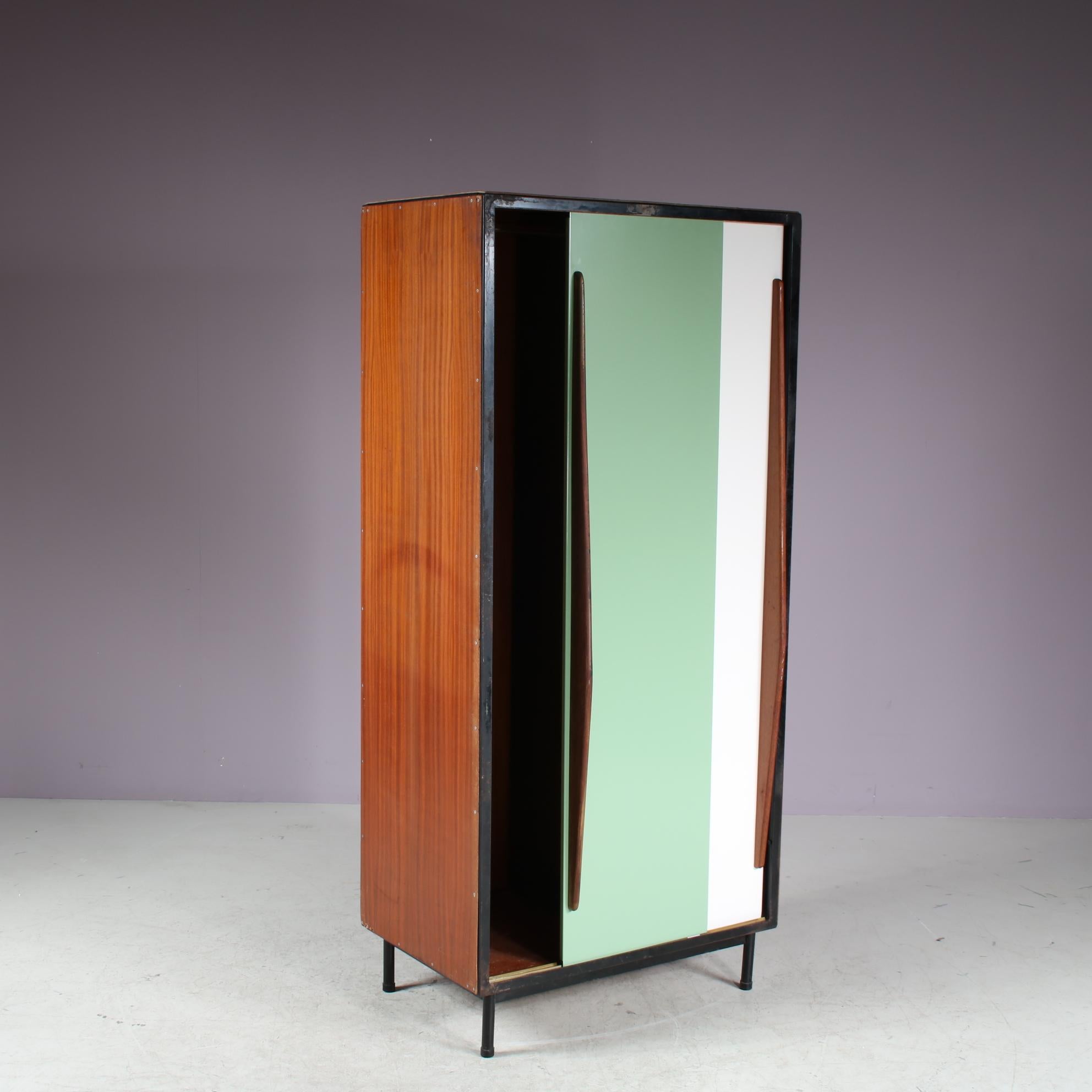 Armoire Willy van der Meeren pour Tubax, Belgique 1950 Bon état à Amsterdam, NL