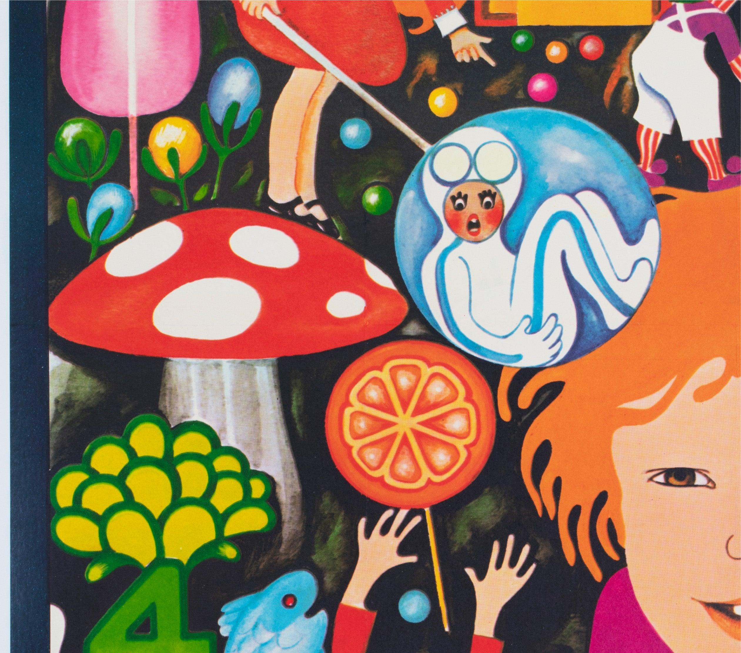 Linen Willy Wonka and the Chocolate Factory 1971 French Grande Film Poster, Bacha For Sale