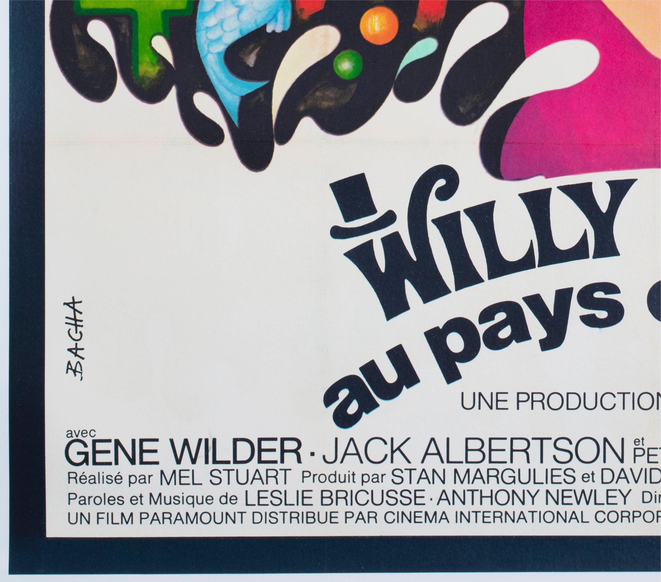 Willy Wonka and the Chocolate Factory 1971 French Grande Film Poster, Bacha For Sale 2