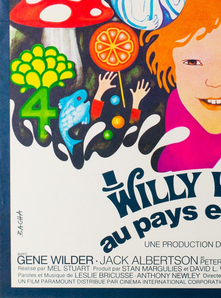 Willy Wonka and the Chocolate Factory French Film Movie Poster, Bacha