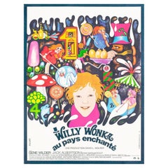 Petite affiche de film française Willy Wonka & the Chocolate Factory, 1971