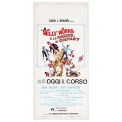 Vintage Willy Wonka & the Chocolate Factory 1971 Italian Locandina Film Poster