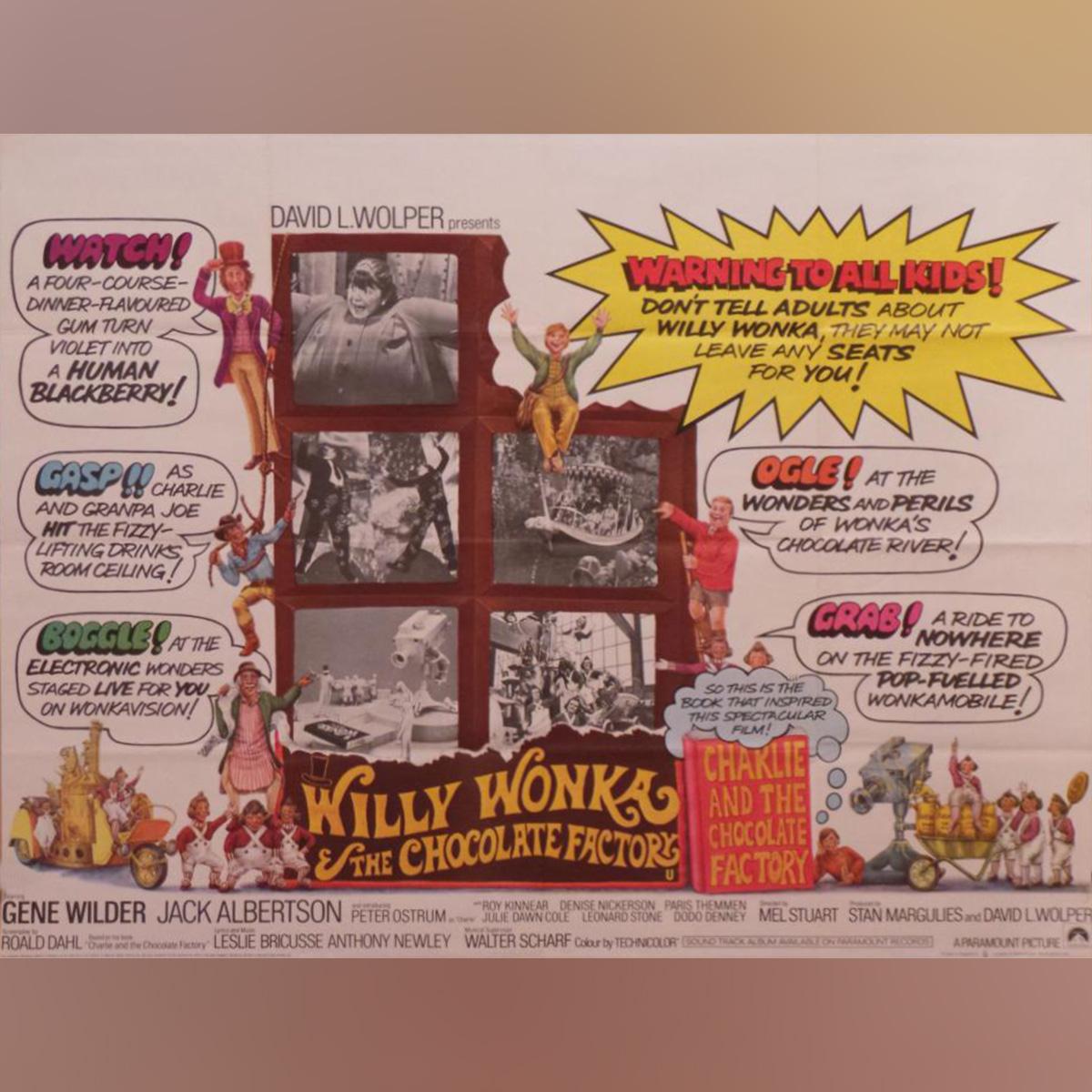 British Willy Wonka & The Chocolate Factory '1971' Poster For Sale