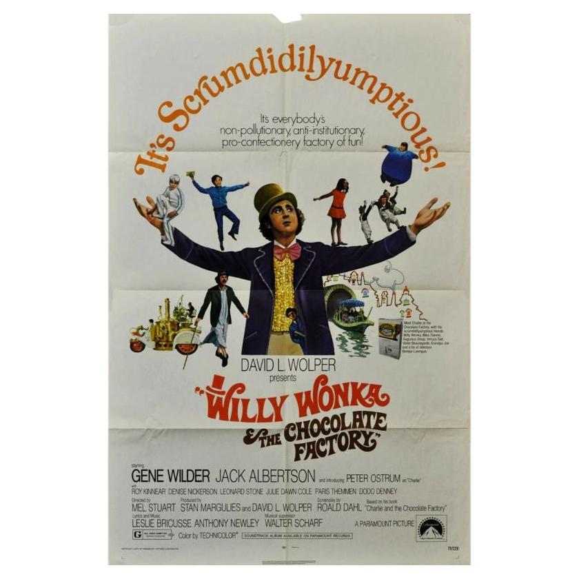 Willy Wonka & the Chocolate Factory, Unframed Poster, 1971 For Sale