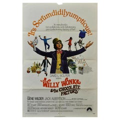 Vintage Willy Wonka & the Chocolate Factory, Unframed Poster, 1971